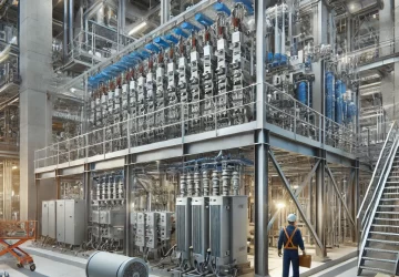 DALL·E 2025-02-26 11.18.19 - A realistic and professional image of an infrastructure construction site showcasing electrical and mechanical installations. The scene includes worke